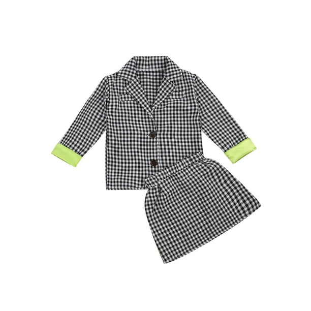 Fashion Plaid Skirt for 0-3 Years Toddler Newborn Kids Casual Skirt Short Dresses
